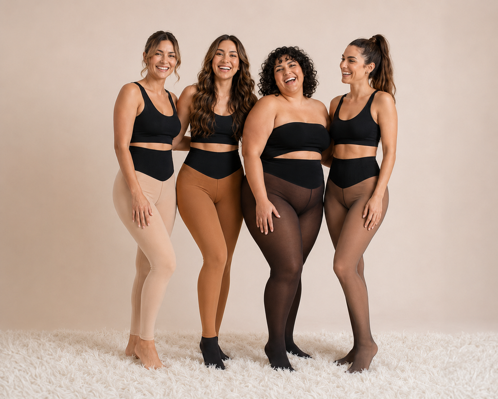 Leggings Térmicos de Polar Efecto Piel con Cintura Moldeadora