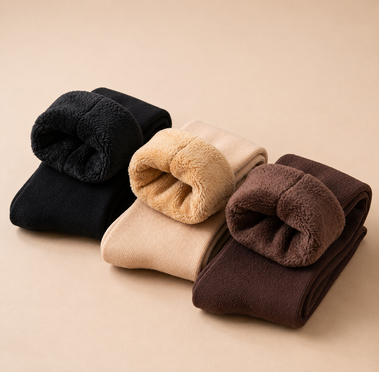 Calcetines Forrados de Polar (Pack de 6 Pares Surtidos)